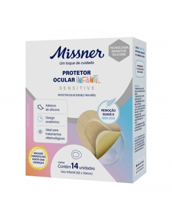 PROTETOR OCULAR SILICONE INFANTIL C/14 MISSNER
