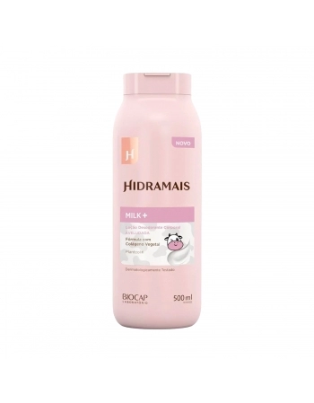 LOCAO DESODORANTE HIDRATANTE CORPORAL MILK+ 500ML HIDRAMAIS