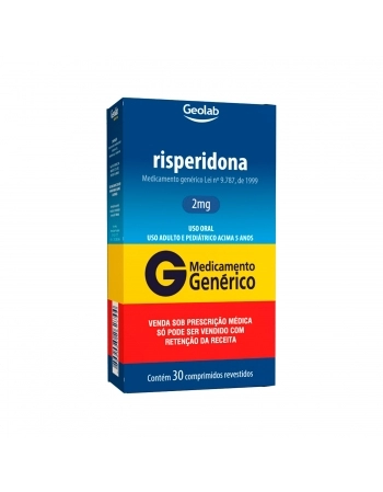 RISPERIDONA 2MG 30COMP REVESTIDO GEOLAB