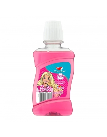 ENXAGUATÓRIO BUCAL INFANTIL BARBIE 250ML CONDOR