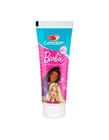 GEL DENTAL COM FLÚOR INFANTIL BARBIE 100G CONDOR