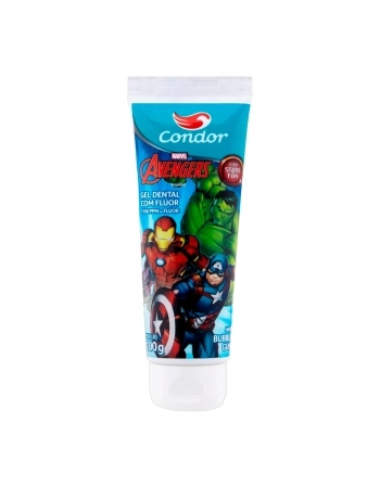 GEL DENTAL COM FLÚOR INFANTIL AVENGERS 100G CONDOR