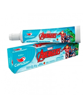 GEL DENTAL COM FLÚOR INFANTIL AVENGERS 50G CONDOR