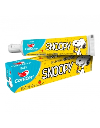 GEL DENTAL SEM FLÚOR INFANTIL SNOOPY 50G CONDOR