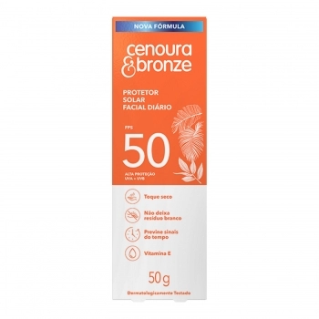 PROTETOR SOLAR FACIAL DIÁRIO FPS50 50G CENOURA E BRONZE COTY