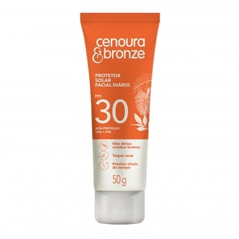 PROTETOR SOLAR FACIAL DIÁRIO FPS30 50G CENOURA E BRONZE COTY