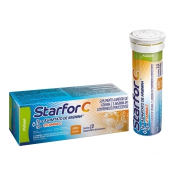 STARFOR C 1G 10COMP EFERVESCENTE SABOR LARANJA NATULAB