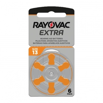 PILHA AUDITIVA EXTRA TAM 13 6UN RAYOVAC