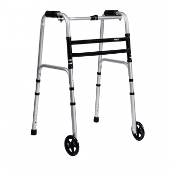 ANDADOR ARTICULADO ALUMÍNIO DOBRÁVEL 3 EM 1 PRATA MERCUR