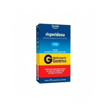 RISPERIDONA 1MG 30COMP REVESTIDO C1* GEOLAB