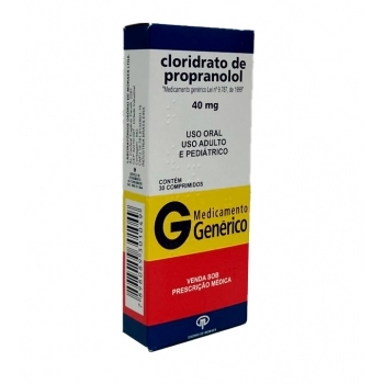 CLORIDRATO DE PROPRANOLOL 40MG 30COMP OSORIO DE MORAES