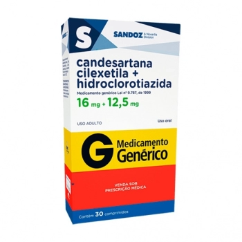 CANDESARTANA+HCT 16+12,5MG 30COMP SANDOZ