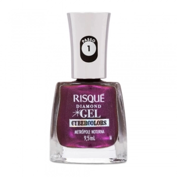 ESMALTE GEL CYBERCOLORS METRÓPOLE NOTURNA 9,5ML - RISQUE