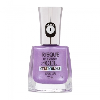 ESMALTE GEL CYBERCOLORS EUFORIA LILÁS 9,5ML - RISQUE