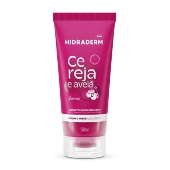 SABONETE LÍQUIDO ESFOLIANTE CEREJA & AVELÃ 150ML HIDRADERM