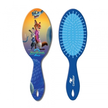 ESCOVA DE CABELOS ALMOFADADA OVAL ZOOTOPIA CONDOR 