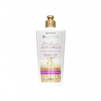 CREME PARA PENTEAR MILAGRE ANTI DANOS ELIXIR 250ML BEAUTYCOLOR