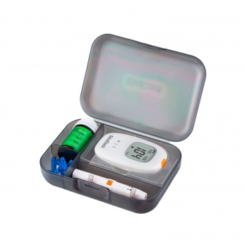APARELHO TESTE GLICOSE GLICOCHECK CARE PLUS + 10 TIRAS MULTI
