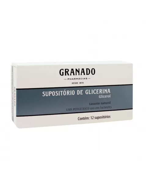 SUPOSITÓRIO GLICERINA LACTENTE C/12 GRANADO