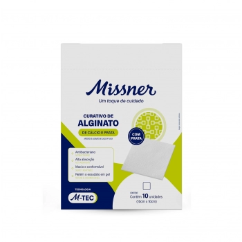 CURATIVO ALGINATO DE CÁLCIO E PRATA 10X10CM MISSNER