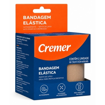 BANDAGEM ELÁSTICA 7.6CMX4.5M CREMER