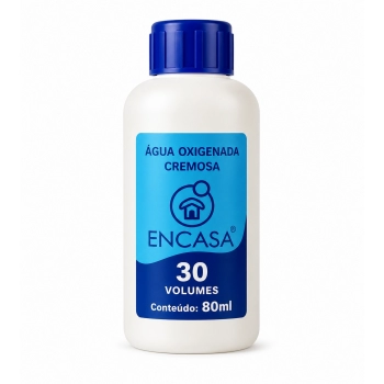 ÁGUA OXIGENADA 30 VOLUMES 80ML CREMOSA ENCASA