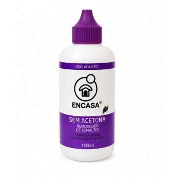REMOVEDOR DE ESMALTE SEM ACETONA 100ML ENCASA