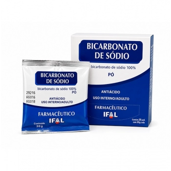 BICARBONATO DE SÓDIO PÓ 30G IFAL | RIOMED DISTRIBUIÇÃO