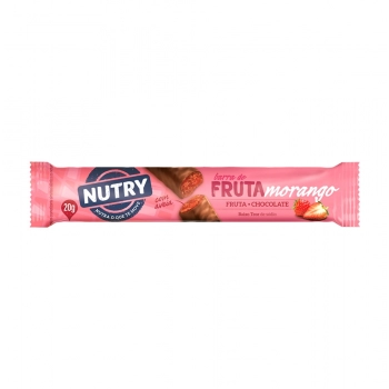 BARRA NUTRY FRUTA MORANGO 20G NUTRIMENTAL
