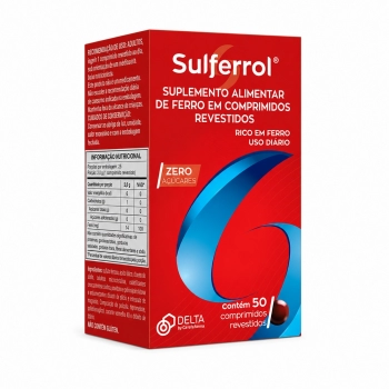 SULFERROL C/50 TABLETES DELTA | RIOMED DISTRIBUIÇÃO