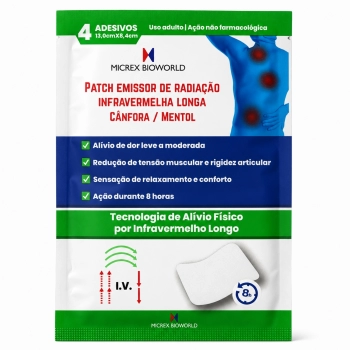 ADESIVO PATCH EMPLASTRO INFRAVERMELHO 13X8,4 C/4 MICREX