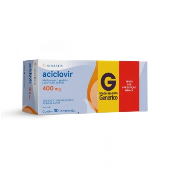 ACICLOVIR 400MG 30COMP NOVARTIS