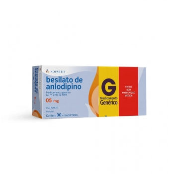 ANLODIPINO 5MG 30COM NOVARTIS | RIOMED DISTRIBUIÇÃO
