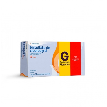 CLOPIDOGREL 75MG 28COM NOVARTIS | RIOMED DISTRIBUIÇÃO