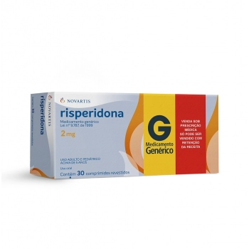 RISPERIDONA 2MG 30COM REVESTIDO C1* NOVARTIS | RIOMED DISTRIBUIÇÃO