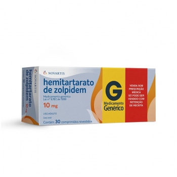 ZOLPIDEM 10MG 30COM B1* NOVARTIS