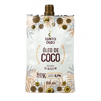 OLEO DE COCO EXTRAVIRGEM POLPA 100ML SANTO OLEO