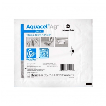 CURAT.AQUACEL AG+ EXTRA 10X10CM CONVATEC
