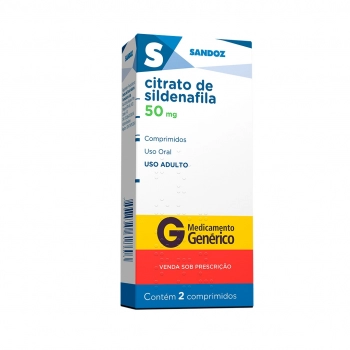 SILDENAFILA 50MG 2COM SANDOZ | RIOMED DISTRIBUIÇÃO