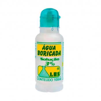 ÁGUA BORICADA 3% 100ML GOTAS LBS