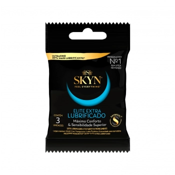 PRESERVATIVO SKYN ELITE EXTRA LUBRIFICADO C/3 BLOWTEX