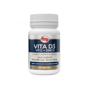 VITA D3 + VIT. C + ZINCO 30CAPS VITAFOR
