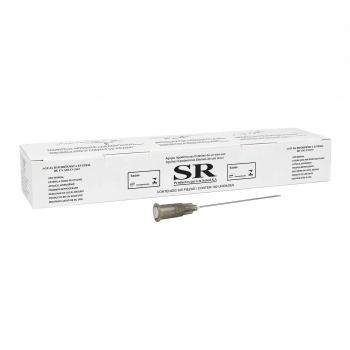 AGULHA HIPODÉRMICA 25X7 22G PRETO C/100 SR