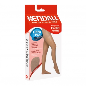 MEIA CALÇA 15/20 MÉDIA COMPRESSÃO COM PONTEIRA MEL G 1633 KENDALL