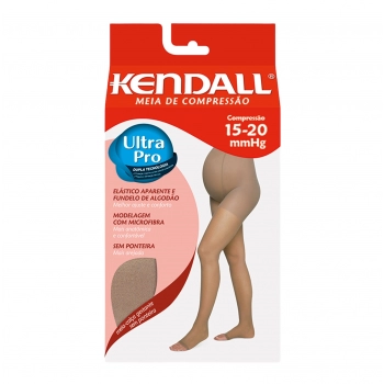 MEIA GESTANTE 15/20 MÉDIA COMPRESSÃO SEM PONTEIRA MEL GG 1337 KENDALL