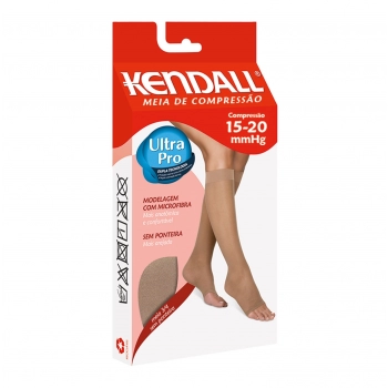 MEIA 3/4 15/20 MÉDIA COMPRESSÃO SEM PONTEIRA MEL XG 1878 KENDALL