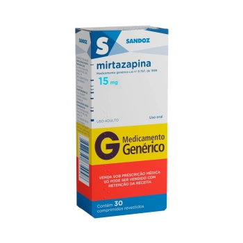 MIRTAZAPINA 15MG 30COMP C/1 SANDOZ