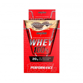 WHEY 100% PURE COOKIES AND CREAM DISPLAY C/10 SACHES 30G INTEGRALMEDICA