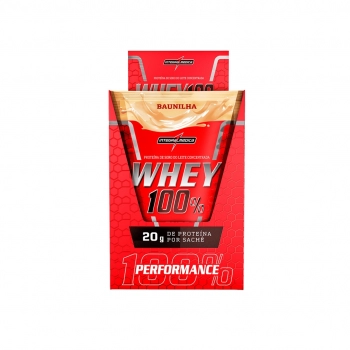 WHEY 100% BAUNILHA C/10 SACHE 30G INTEGRALMEDICA