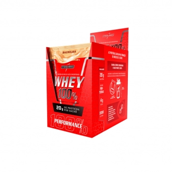 WHEY 100% BAUNILHA C/10 SACHE 30G INTEGRALMEDICA